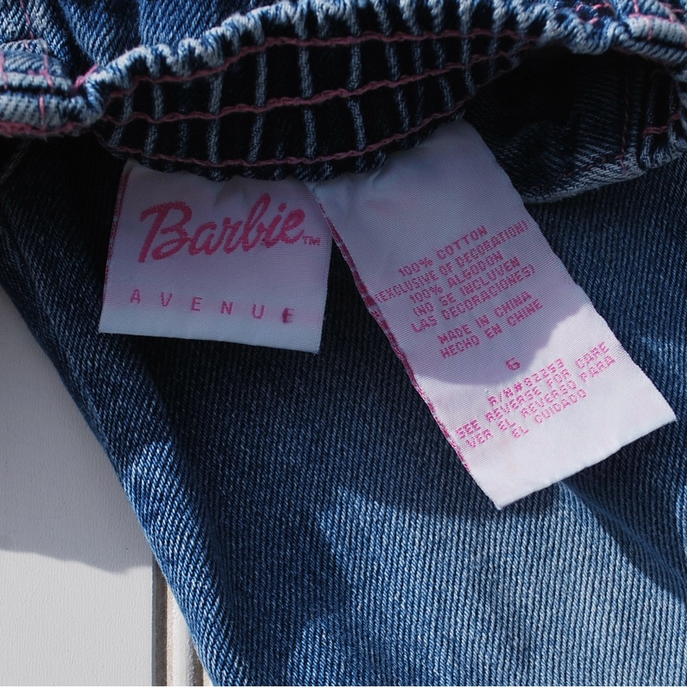 Vintage 2002 Barbie Avenue Blue Jeans with Rhinestone accents Girls Size 6 - Picture 9 of 13